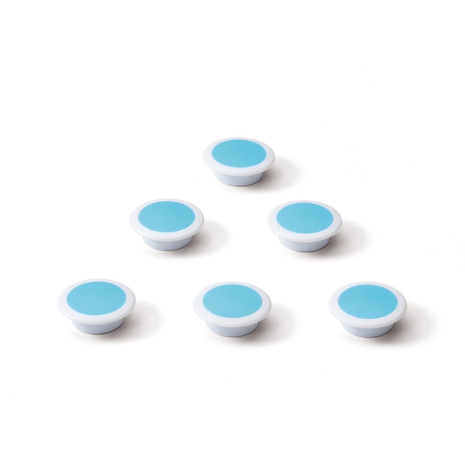 Glasbordmagneten blauw