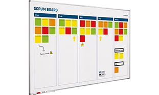 Scrum Board softline profiel - 120x200 cm