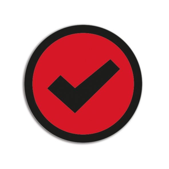 Impressiemagneetfolie 'Check'