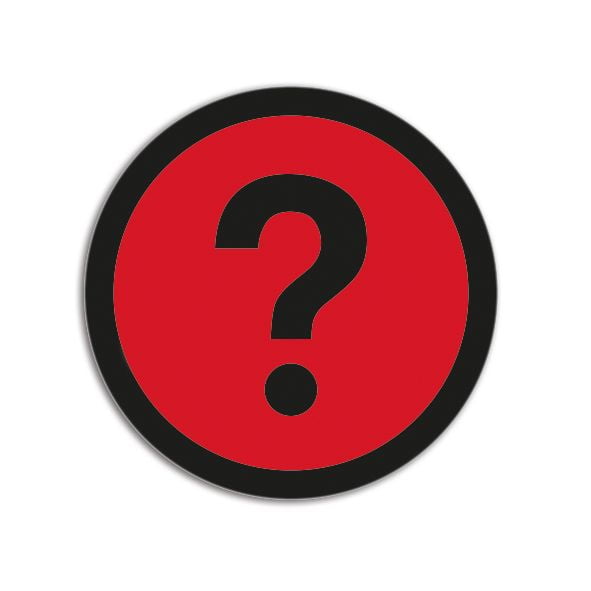 Impressiemagneetfolie 'Vraagteken'