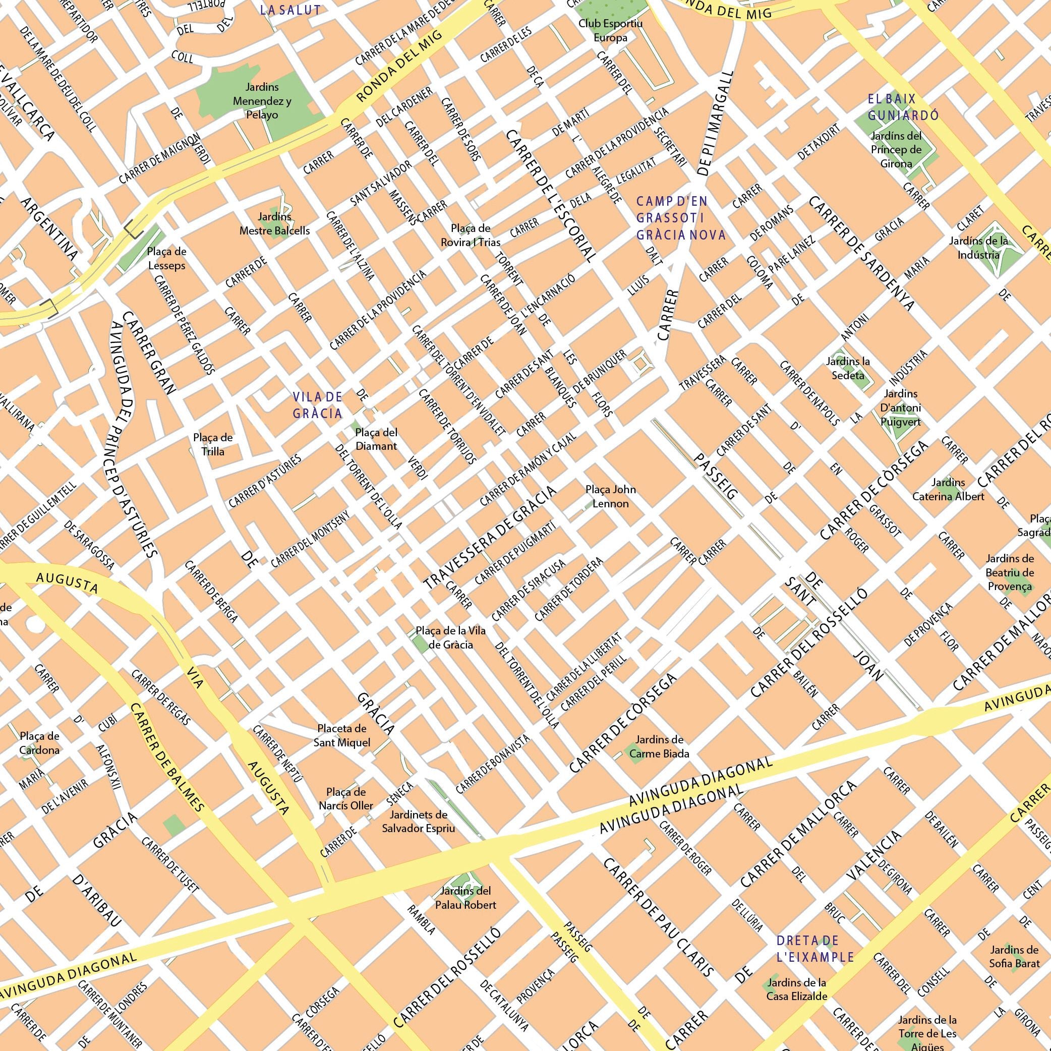 Barcelona - 110x110 cm