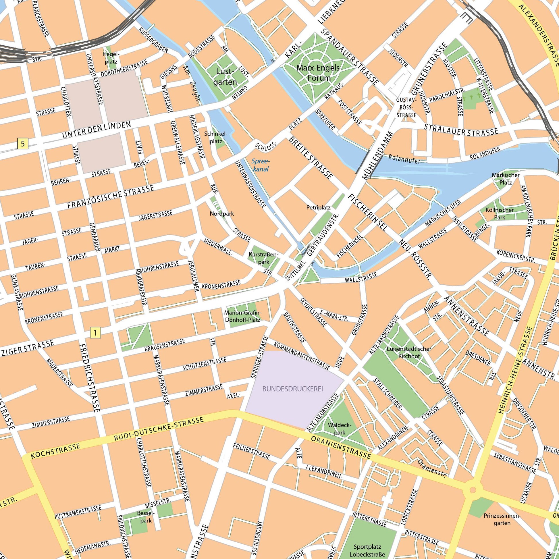 Berlijn - 110x110 cm