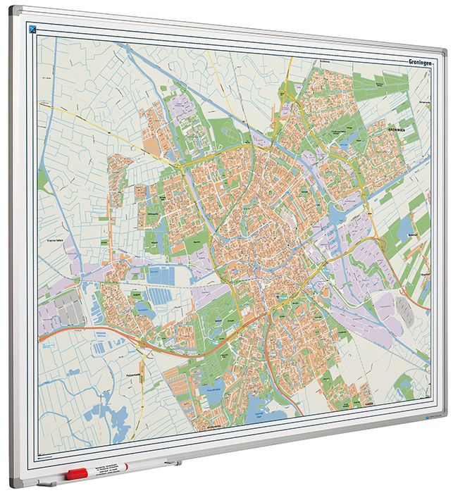 Landkaart bord Softline profiel 8mm
