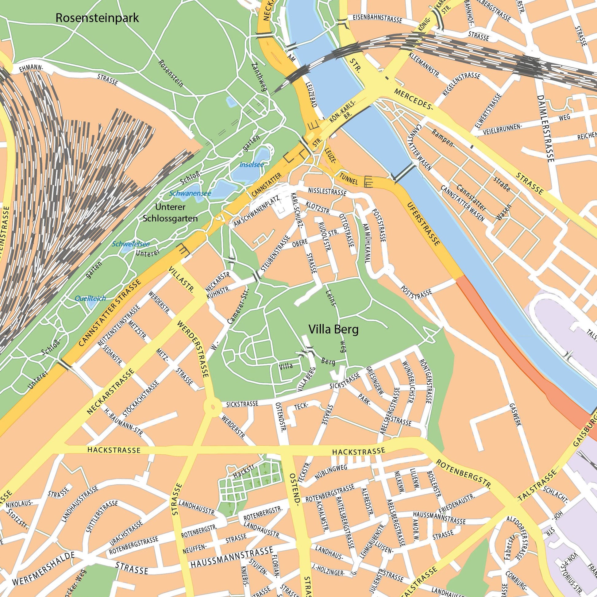 Stuttgart - 110x110 cm