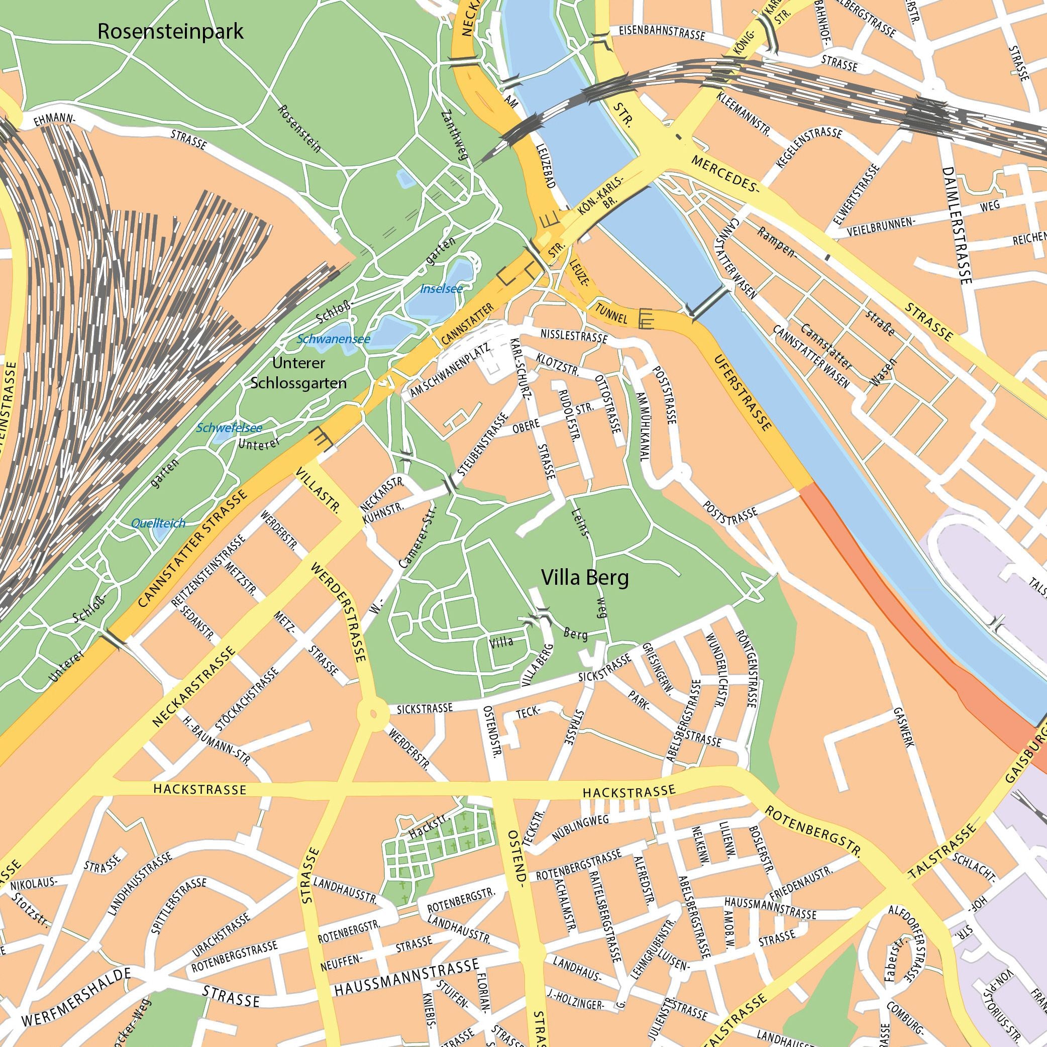 Stuttgart - 110x110 cm