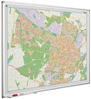 Landkaart bord Softline profiel 8mm