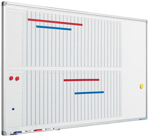 Planbord Softline profiel 8mm 53 Weken - 60x120 cm