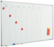 Planbord Softline profiel 8mm Week GB - 60x120 cm