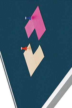 Prikbord Softline profiel 16mm bulletin Blauw - 120x240 cm