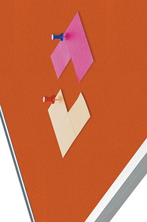 Prikbord Softline profiel 16mm bulletin Oranje - 120x180 cm