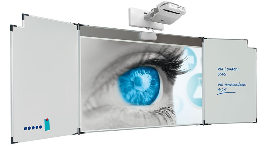 Projectiebord Extraflat voor interactieve touch beamers