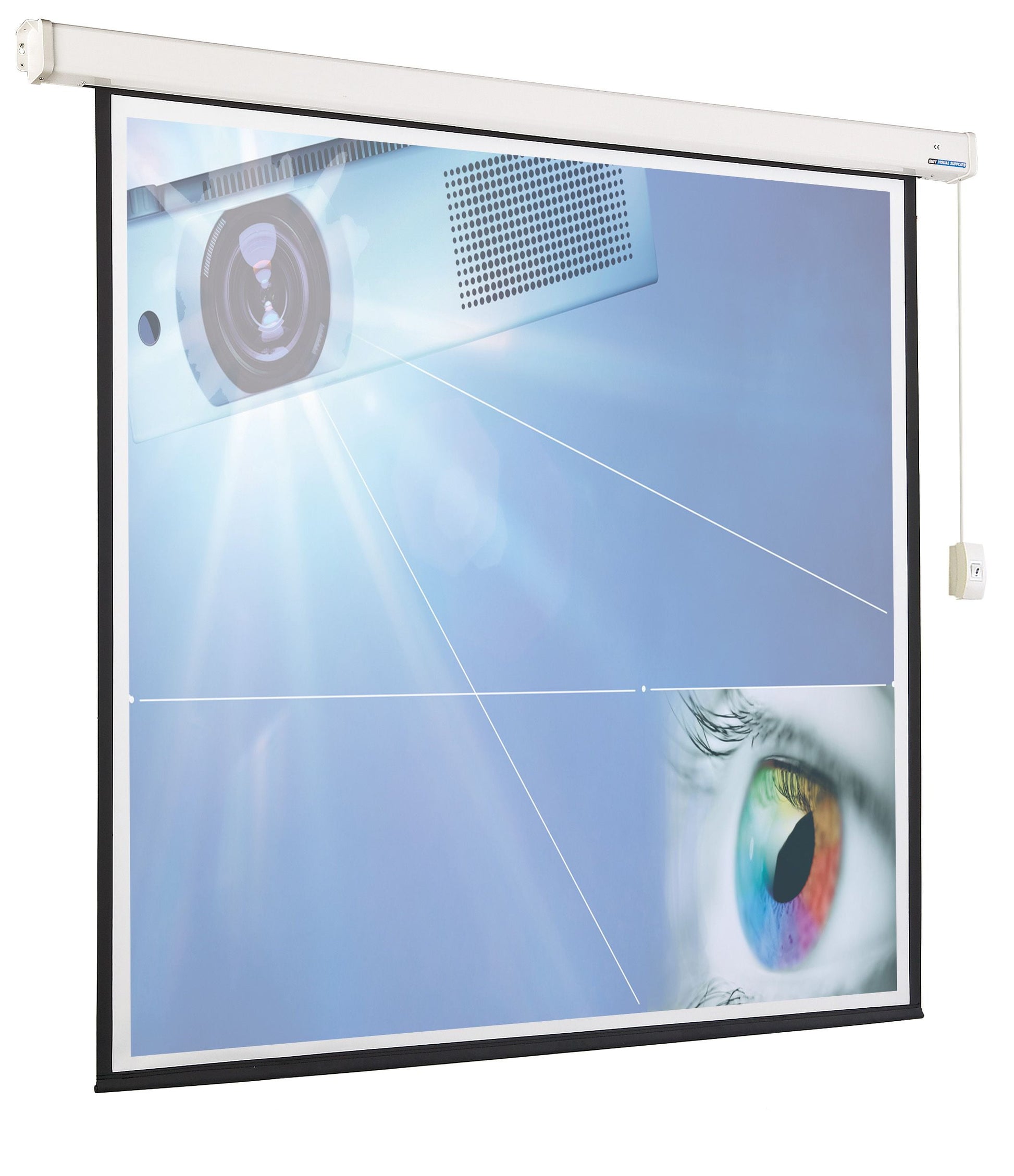 Projectiescherm elektrisch (16:10)