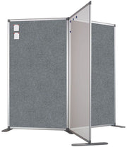 Scheidingswand dubbelzijdig prikbord Type "Accent" AK019 Possitive - 140x100 cm