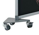 Verrijdbare voet voor scheidingswanden