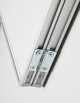 emailstaal wit - 120x150 cm