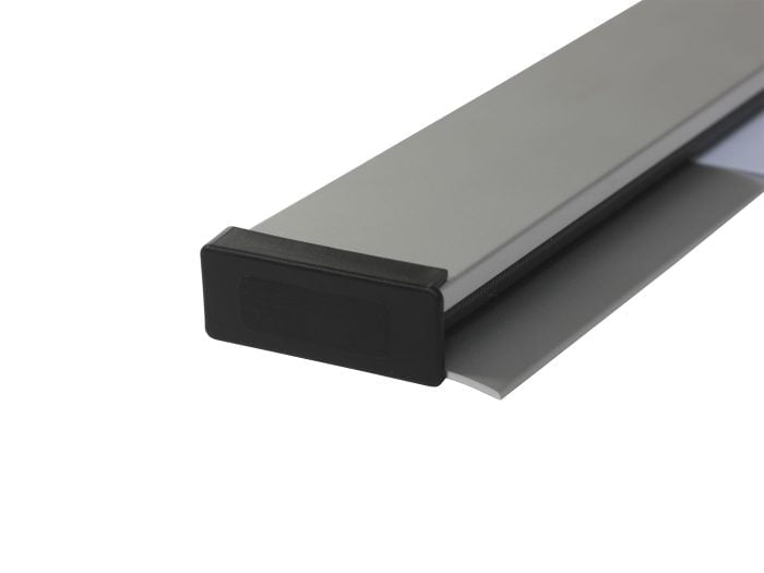 Paperrail aluminium grijs 100 cm 3 - Paperrail aluminium grijs - 100 cm - 14.010.170 - Whiteboard-Expert.nl