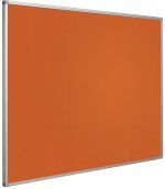 Prikbord Softline profiel 16mm bulletin Oranje - 120x240 cm