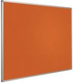 Prikbord Softline profiel 16mm bulletin Oranje - 120x300 cm